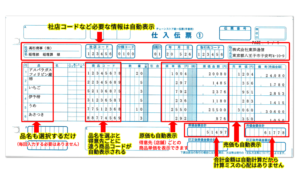 チェーンストア伝票印刷 カシオのシンプル販売管理ソフト登場 小さな会社の事務員さんにピッタリのソフトです
